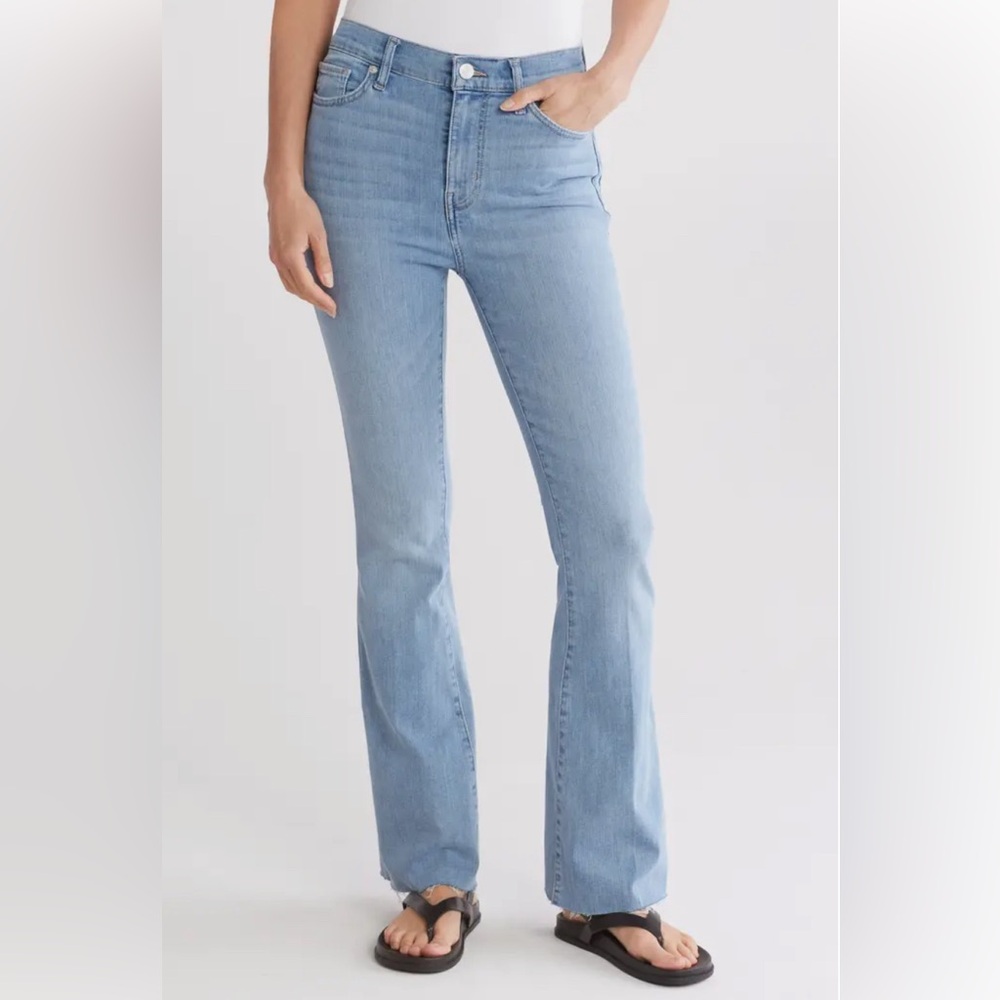 FRAME Le Easy Flare High Waist Jeans - Size 26 - Light Blue - NWT